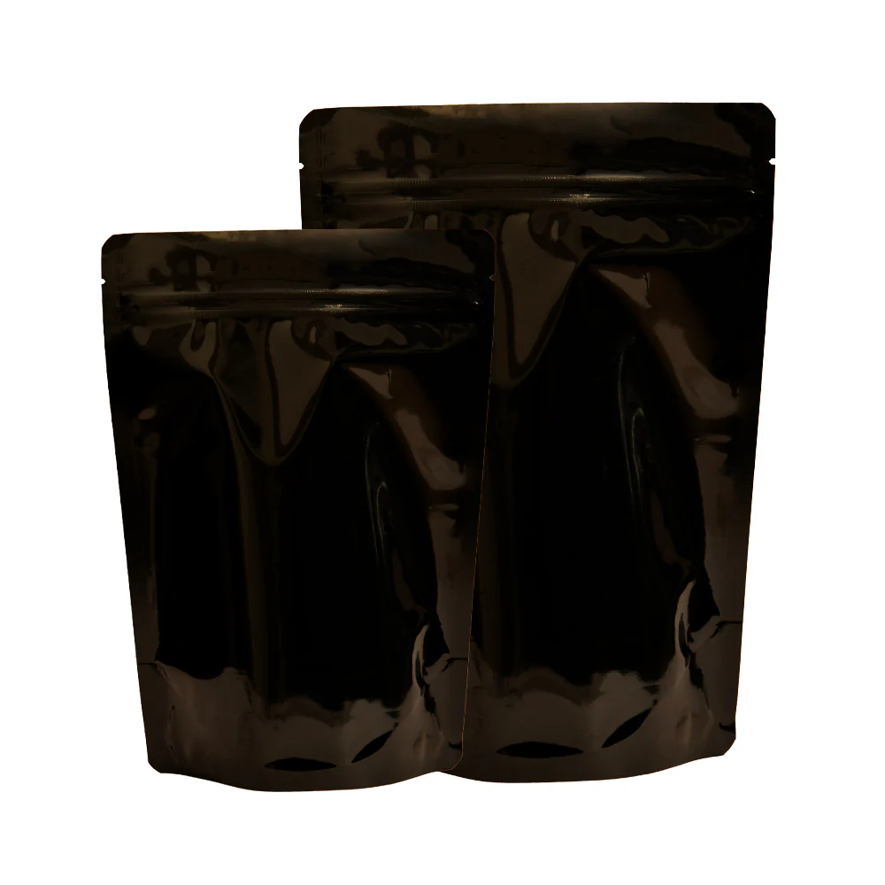 Both Side Gloss Black Stand Up Zipper Pouch - Image 28