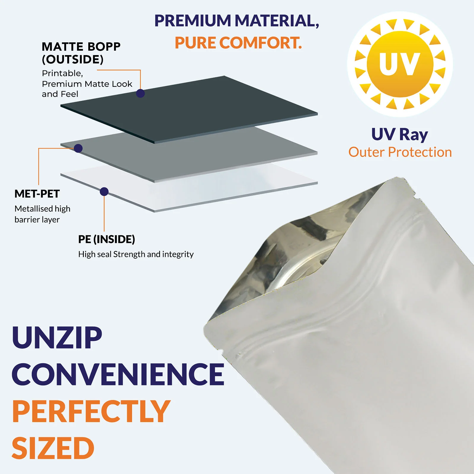 Both Side Matte White Stand Up Zipper Pouch - Image 38