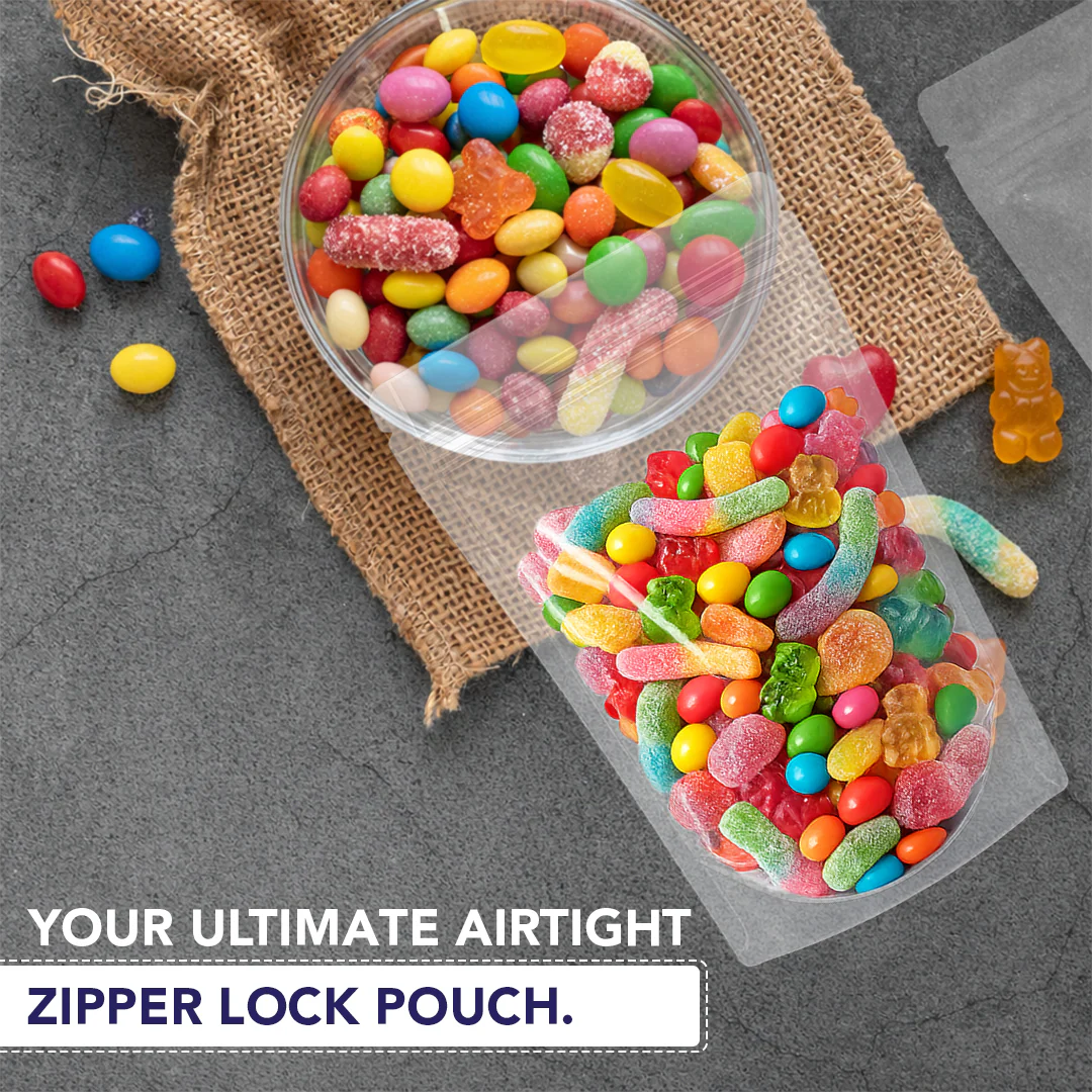 Both Side Transparent Stand Up Zipper Pouch - Image 10