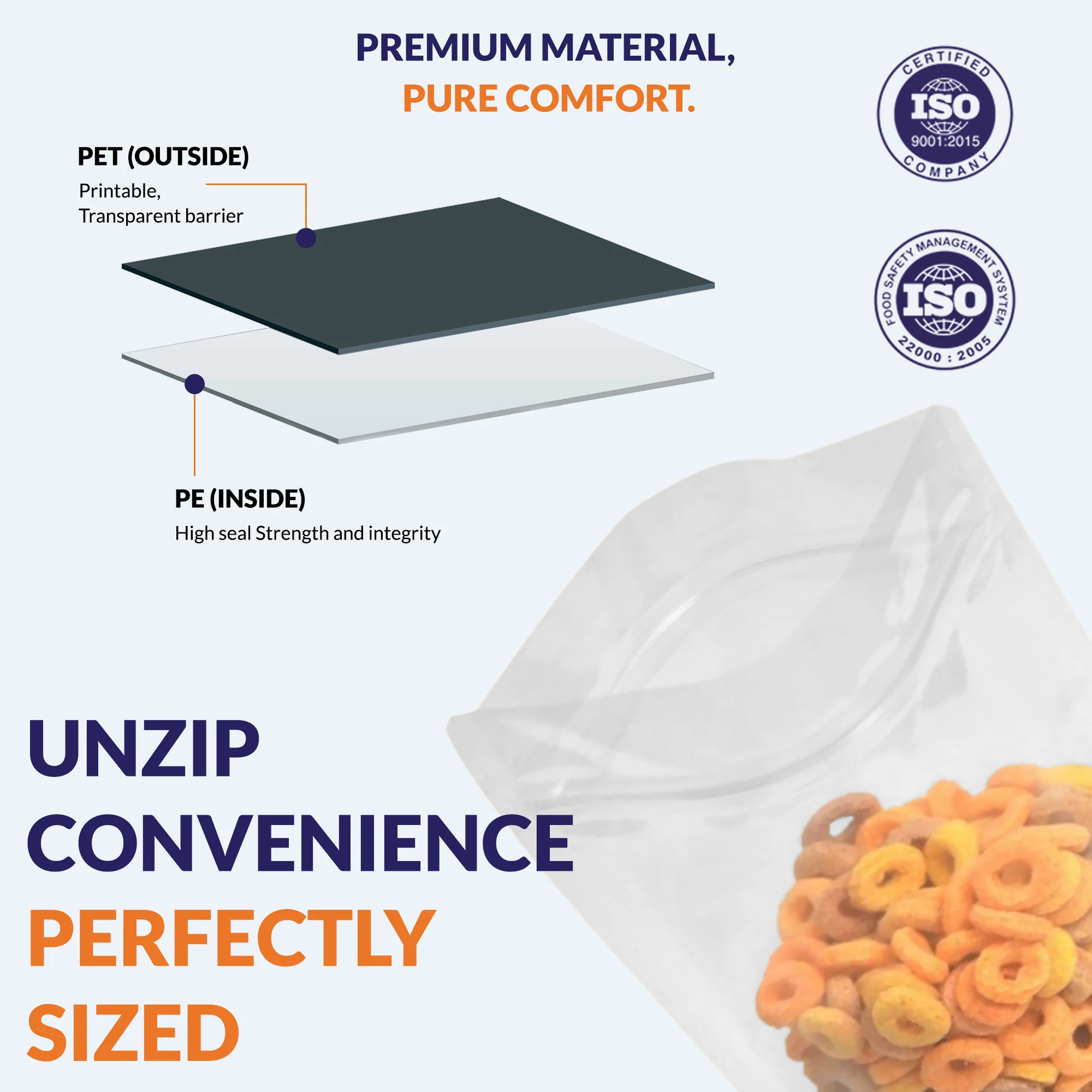 Both Side Transparent Stand Up Zipper Pouch - Image 22