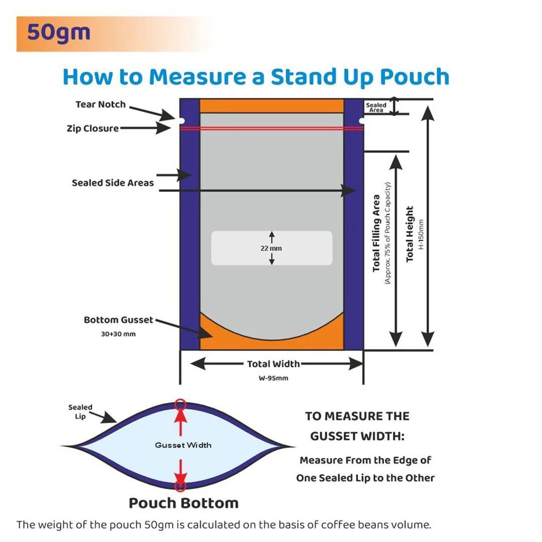 Both Side Transparent Stand Up Zipper Pouch - Image 60